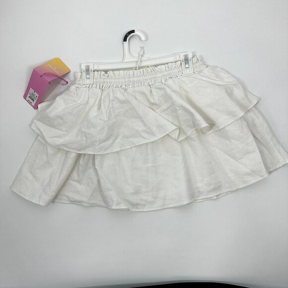 Stoney Clover for Target White Mini Skirt Tiered Size Medium - Picture 6 of 8